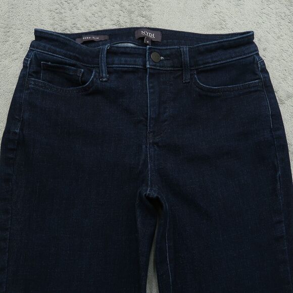 Not Your Daughters Jeans NYDJ Women's 4 Mid-Rise Sheri Slim Straight 26" Inseam - Picture 13 of 16